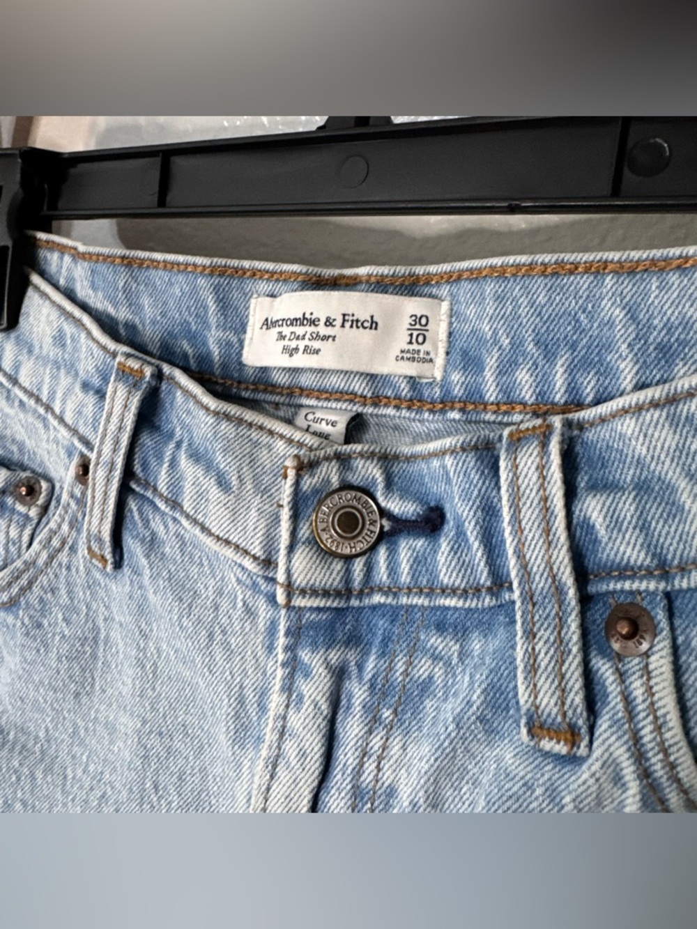 Abercrombie the dad shorts curve love light wash - Picture 4 of 6